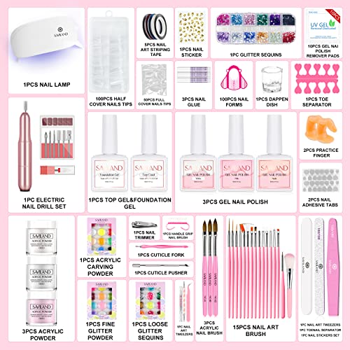 SAVILAND Acrylic Nail Kit with Nail Forms