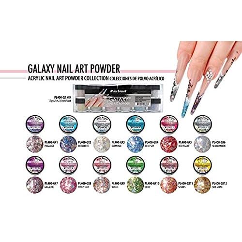 Mia Secret Professional Galaxy Collection Acrylic Powder 1/4 oz (Pick Your Color) (SUN SHINE)