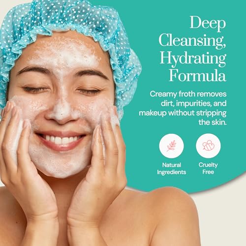 Soapstones Bulgarian Rose Botanical Facial Wash - 180ml - Gentle and Hydrating Skin Care Face Wash - Chamomile, Green Tea, and Cucumber Infused in a Rose Oil Cleansing Daily Care