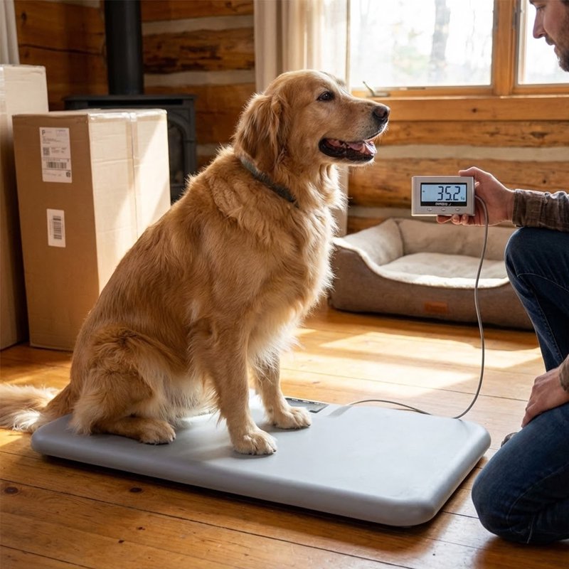 Digital Pet and Postal Scale with Remote Display - 330 lb Capacity, Large Platform