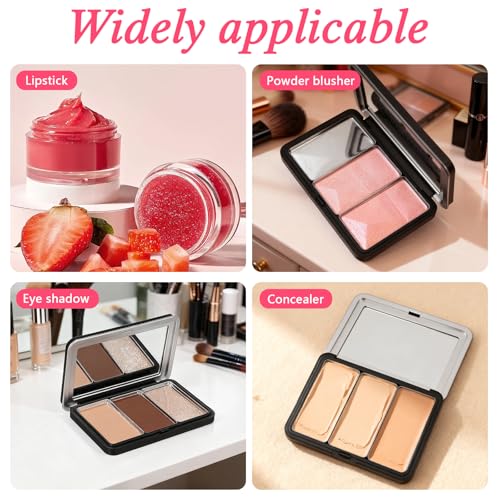 Luxshiny Empty Eyeshadow Palette: Refillable Magnetic Makeup Palette with Mirror for Eyeshadow Powder Blush Lipstick Highlight - Compact Travel Size