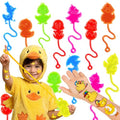 48 PCS Duck Party Favors - 24PCS Temporary Tattoos & 24PCS Stick Hands - Perfect Birthday Favors, Goodie Bag Stuffers, Treasure Box Toys, Classroom Prizes, and Student Gifts