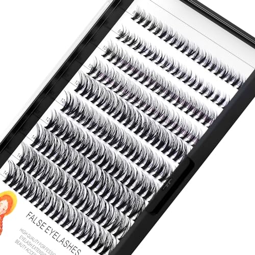 ¡æVAYATOR False Eyelashes 20D 200pcs D Curl 8-20mm Mixed Mink Eyelashes Extension Natural Faux Eyelashes Individual Lashes Makeup Tools(14-16-18-20mm Mixed)