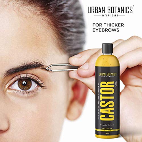 UrbanBotanics¢ç Pure Cold Pressed Castor Oil for Hair and Skin, 200ml