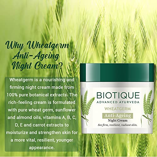 Biotique Wheat Germ Firming Face and Body Cream for Normal to Dry Skin - 50 Gm - 1 Pack
