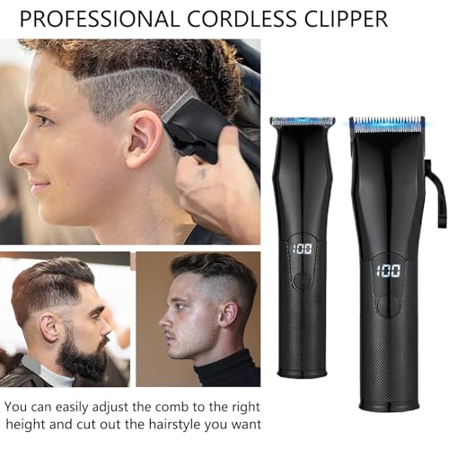 AIJALY Hair Clippers for Men, Cordless Clippers for Hair Cutting, Mens Hair Clippers and Trimmer Kit£¬Black