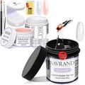 Saviland Builder Nail Gel Set Clear Nude Nail Strengthen Gel with 100G Large Capacity Clear Builder Nail Gel