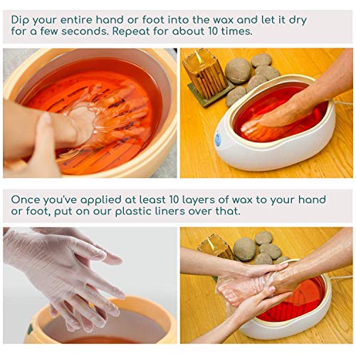 Paraffin Bath Mitts Liners, Segbeauty Snug Elastic Opening Paraffin Wax Glove and Bootie with Double Terry Clothes, Hand and Foot Bags for Thermal thera-py SPA treat-ment Paraffin Machine