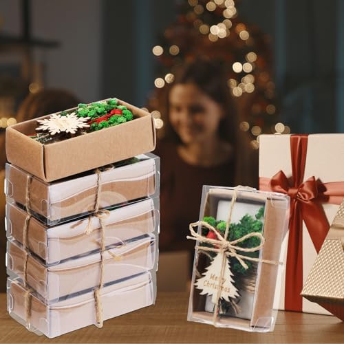 20 Pack Christmas Mini Soap Favors Bulk Handmade Holiday Christmas Scented Soap Gifts for Guests Wedding Party Baby Shower Bridal Shower Home Office Decor Gifts(1.7 x 3.15 Inch,Rectangle)