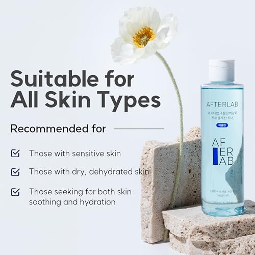 AFTERLAB Hydrating Barrier Clarifying Toner with Azulene, PH 5.5 Gentle Hydrating Facial Toner for Men & Women, Soothing & Reducing Breakouts, Lightweight Daily Korean Skincare, 6.76 fl oz