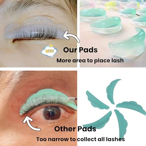 Lash Lift Shields C Curl 6 Size Lifting Pad Rapid Eyelash Shield Shiny Perm Rods Make Eyes Natural Curl Flexible Pads Extreme Rod 100 Use Elastic Lami Perming Roller Crystal Blue Curling Guard