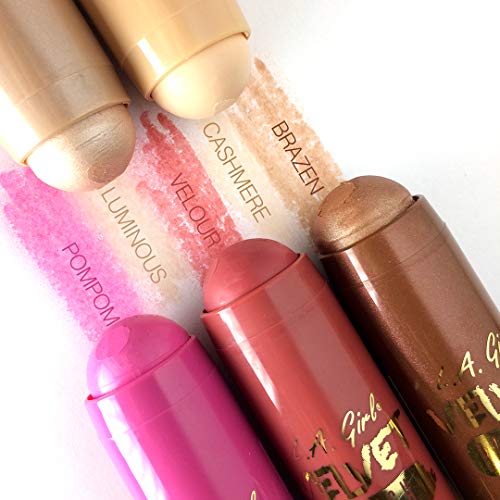 L.A. Girl Velvet Contour Stick, My Bae GCS589 (Pack of 3)