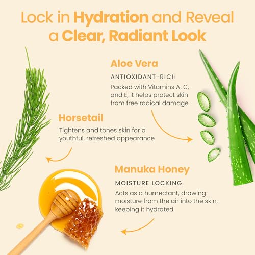Honeyskin Gel Moisturizer for face ? Lightweight Water Gel Infused with Coconut water with Niacinamide & Peptides for Deep Hydration ? Hypoallergenic Face Moisturizer for Women 2oz
