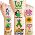 96 PCS Health Inspirational Pre-Cut Temporary Tattoos for Kids Theme Birthday Party Decorations Supplies Favors Decor, Cute Motivational Stickers Tattoo Gifts for Women Men Boys Girls Prizes