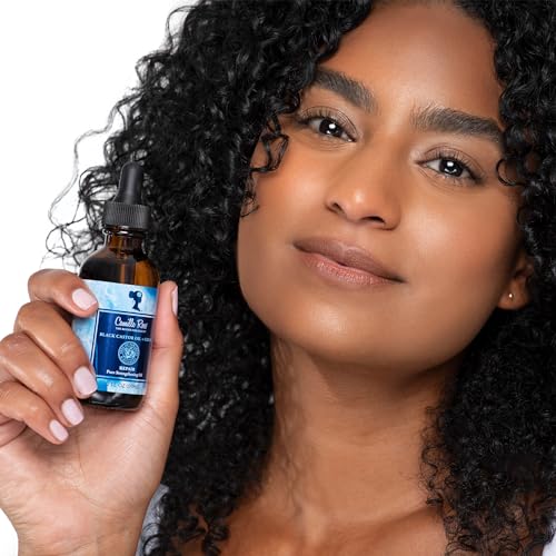 Camille Rose Black Castor Oil + Chebe Pure Strengthening Hair Oil ? Nourishing Oils for Dry, Damaged High-Porosity Hair, 2 Fl Oz