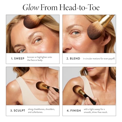 LAURA GELLER NEW YORK Cosmetic Professional Makeup Brushes - Cruelty-Free - Classic Bronzer Brush