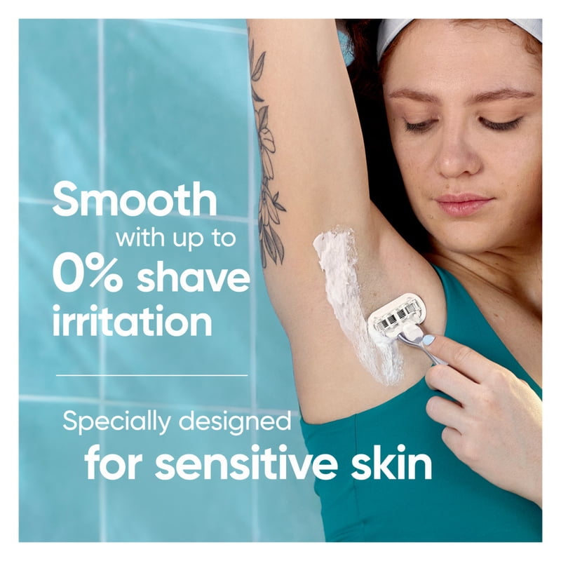 Women’s 5-Blade Sensitive Razor with Refill Set – Smooth Shave & Aloe Lubrastrip