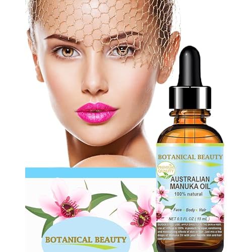 Botanical Beauty MANUKA OIL WILD GROWTH RAW 100% Natural VIRGIN UNREFINED Cold Pressed Carrier Oil. for Skin, Face, Hair, Lip and Nail Care Anti-Aging 0.5 Fl Oz - 15 ml