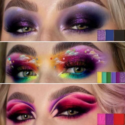Afflano Big Makeup Palette for Brown Green Eyes, All in One Large Eyeshadow Makeup Palette 62 Colors, Professional Durable Colorful Eye Shadow Pallet for Beginners Old Women Halloween Bruise Cosplay