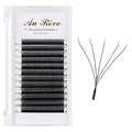 W Eyelash Extensions D Curl 0.07mm 8-15mm Mix Tray W Shaped 5D Volume Premade Fan Lashes Matte Black Cluster Easy Fans Lashes Professional Use YY Lash