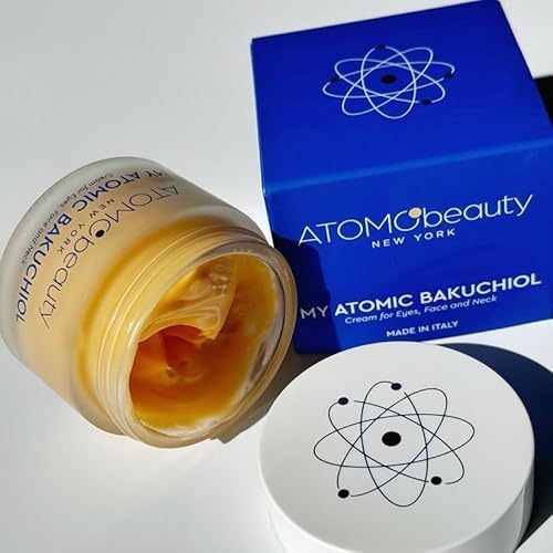 MY ATOMIC BAKUCHIOL Cream for Eyes, Face and Neck ? Bakuchiol + Purified Quinoa Seed Polysaccharides | Anti-Aging, Lifting & Brightening | Retinol Alternative | Vegan & Dermatologically Tested ? 45ml