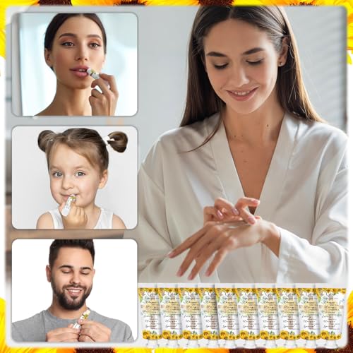 144 Pcs Christian Lip Balm Hand Cream Set Mothers Day Biblical Party Favors Include 36 Bible Lip Balms and Sunflower Moisturizing Hand Creams 36 Bags Cards and Ropes for Women Church Care