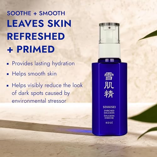 SEKKISEI Enriched Emulsion Hydrating Face Cream Serum, 4.7 Ounce