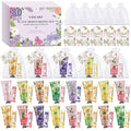 80 Sets Hand Cream and Lip Balm Bulk Set, Easter Basket Stuffers, Wedding Favors for Guests with Thank You Card Organza Bags, Mothers Day Gifts, Teacher Appreciation Gift, Nurse Gift