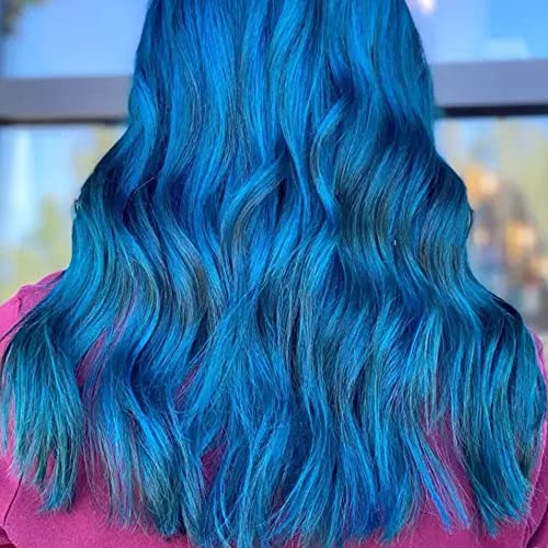 MANIC PANIC Professional Color Celestine Blue - Deep Indigo Blue Semi Permanent Gel Hair Dye - Lasts Through 40+ Washes - No Developer Required (3oz) (Pack of 2)