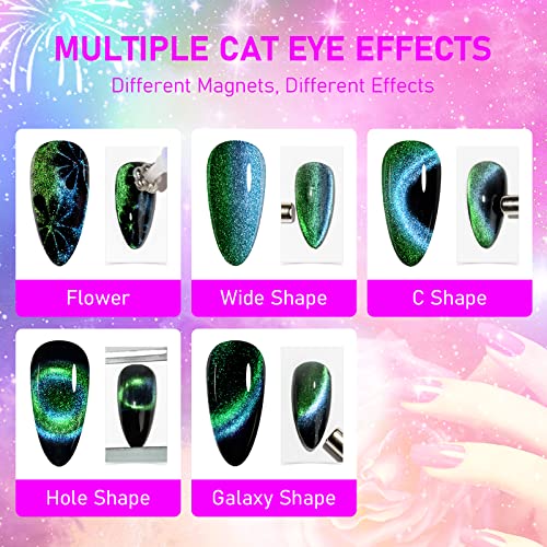 12 PCS 9D Cat Eye Gel Polish + 12 PCS Neon Magnet Gel Polish
