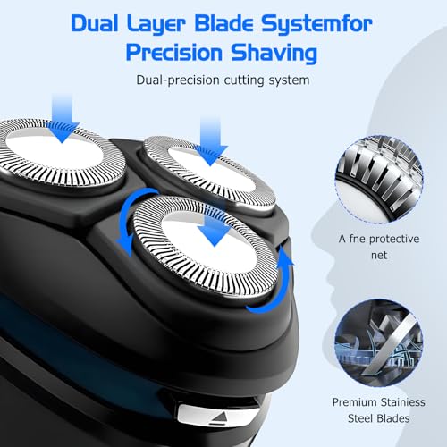 SH30/HQ8 Replacement Heads for Series 1000/2000/3000/PTxxx/ATxxx/HQ7xxx/HQ8xxx Razors ? Upgraded Compatibility, 6-Pack