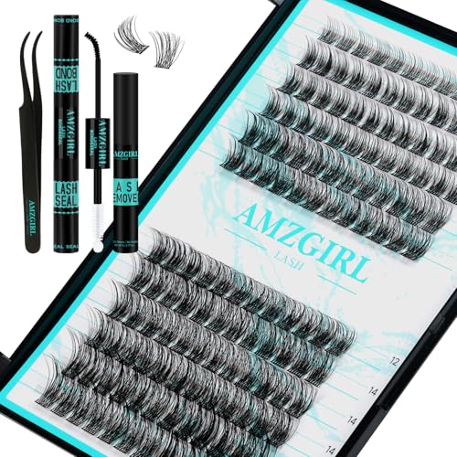 Lash Clusters kit Daybreak Lash Extension Kit with Lash Bond & Seal Lash Remover and Lash Applicator for Diy Lash Extension Kit at Home(D-Mix8-16mm kit,Daybreak-v14)