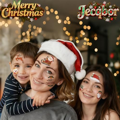 Printable Temporary Tattoo Paper for INKJET Printer, 12-Sets Custom Tattoo Printer Sticker 8.5X11", DIY Personal Clear Transfer Paper for Kids, Family, Christmas, Birthdays, Parties, Festivals