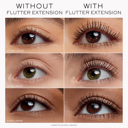 Lanc?me Lash Id?le Flutter Extension Lash-Lengthening Mascara - Black Mascara for Instant Lash Extension Look - Clump & Flake Resistant Up To 24H Wear - Black