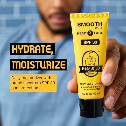 Bee Bald 2-Pack with SMOOTH PLUS Daily Moisturizer with SPF 30 and HEAL Post-Shave Healing Balm