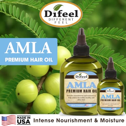 Difeel Amla Premium Hair Oil 7.1 Ounces -Amla Oil for Hair Growth, Strengthens Hair, Reduces Breakage and Supports Natural Growth