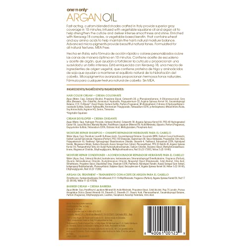One 'N Only Fast 10 Permanent Hair Color Kit - Hair Dye for Women with Argan Oil to Maintain Moisture Balance - Advanced Micro-Pigments for Natural Tones (3N Natural Dark Brown)