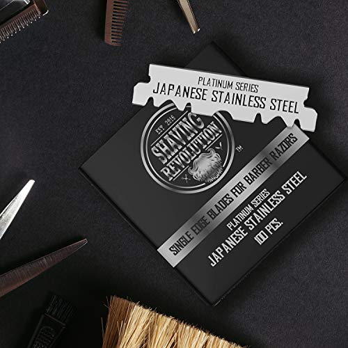 Barber Single Edge Razor Blades - 100 Count Stainless Steel (Pack of 2)