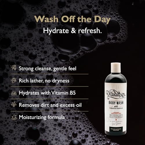 Hydrating Bodywash for Men ? 16oz (1-pack, Tobacco Vanilla)