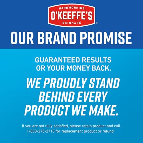 O'Keeffe's for Healthy Feet Night Treatment Foot Cream - 3 oz Tube (2 Pack) - Guaranteed Overnight Relief for Extremely Cracked, Dry Feet, Repairing Skincare, Instantly Boosts and Retains Moisture Levels