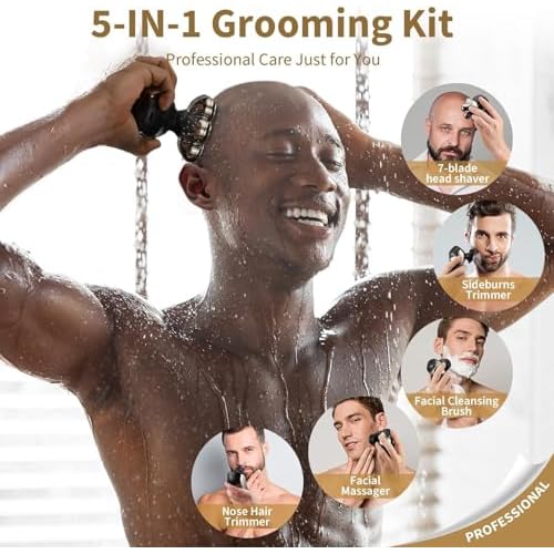 Wahl Groomsman Rechargeable Beard Trimmer kit for Mustaches, Nose Hair, and Light Detailing and Grooming with Bonus Wet/Dry Battery Nose Trimmer ? Model 5622v