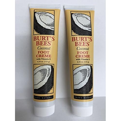 Burt's Bees Coconut Foot Creme with Vitamin E, 4.34-Ounce Tubes (Pack of 2)
