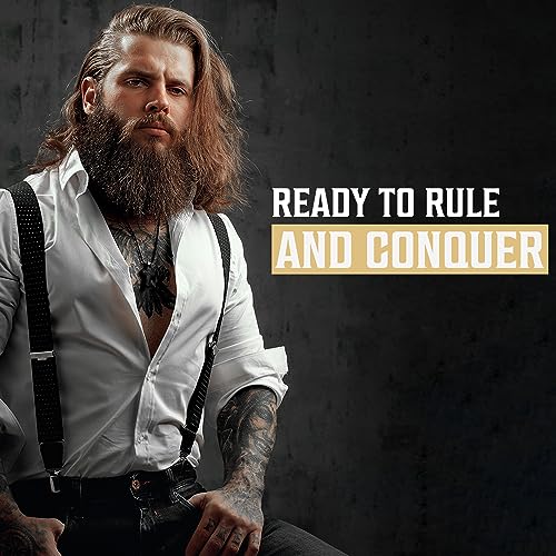 Viking Revolution Spiced Vanilla Beard Wash for Men with Argan Oil and Jojoba Oil - Beard Softener and Strengthener Beard Shampoo with Beard Oil - Beard Care to avoid Beard Dandruff and Itch (17 oz)