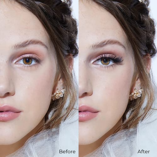 KISS The Muses, False Eyelashes, 'Noblesse', 12mm, Includes 1 Pair, Easy to Apply, Reusable Lash Clusters