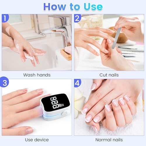 Home Toenail Repair Treatment for Toenail & Fingernail, 7 Minutes Timer, Rechargeable