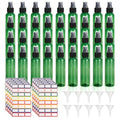 36 Pack Fine Mist Small Spray Bottles 4 oz/120 ml Plastic Spray Bottles, Empty Small Travel Spray Bottle, Refillable Mini Sprayer Bottle Bulk with Funnels and Labels, Green
