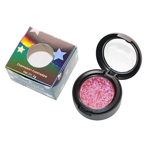 Glitter Eyeshadow Collection, 14 Shades, Shimmer Pressed Powder, Metallic and Iridescent Colors (Oriel)
