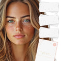 DEW DROPS EYE JEWEL set of 10 premium waterproof metallic silver foil temporary Flash Tattoos - Party Favors, temporary tattoo, face tattoo, face freckles, face jewels, stars
