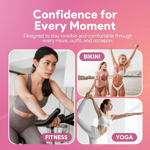 Seamless Concealer Cover for Women (3 Pack), Seamless Smooth Cover, Premium Skin-Safe Silicone Hiders, Invisible Smooth Coverage with Magnetic Storage Case for Leggings & Fitted Outfits