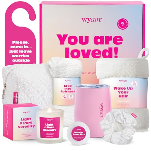 Valentines Day Gifts Box for Women - Perfect Birthday Spa Gift Baskets for Women - Best Friend Birthday Box Care Package - Get Well Soon Self Care Set - Advent Calendar Alternative